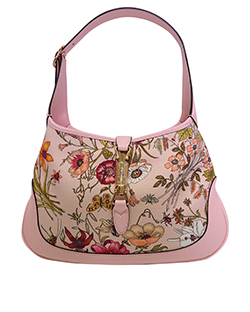 Jackie Flora Hobo M, Canvas/Leather, Light Pink, 550152, DB, B, 5*